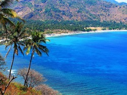 Dari Bukit Ini, Pantai Lombok Terlihat Bagai Lukisan