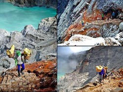 Ijen, Dataran Tinggi Penghasil Belerang di Jawa Timur