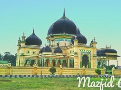 Jelang Ramadhan, Rindu Rasanya untuk Singgah ke Masjid Azizi di Langkat