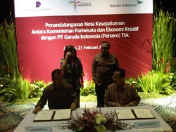 Kemenparekraf & Garuda Kerja Sama Majukan Pariwisata Indonesia