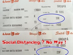 Kenapa Tak Ada Social Distancing di Batik Air dari Batam ke Jakarta?