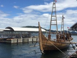 Ketika Kapal Spirit of Majapahit Tiba di Kota Toba, Jepang