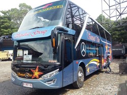 Melongok Bus Keren Dua Tingkat Jurusan Medan-Banda Aceh