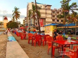 Menanti Sunset & Makan Pisang Epe di Pantai Losari Makassar
