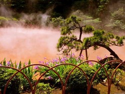 Menyambangi Kolam Darah di Beppu, Jepang