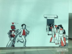 Mural-mural Kreatif di Terminal 3 Bandara Soetta