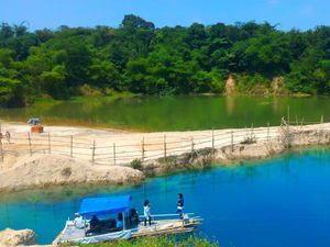 Percaya Nggak, Tangerang Punya Telaga Sebiru Ini