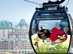 Pertama di Dunia! Singapura Punya Cable Car Angry Birds