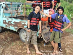 Selain Pindul, Tubing di Sungai Oyo Tak Kalah Seru