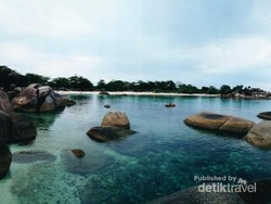 Sunset Cantik di Pantai Tanjung Tinggi Belitung