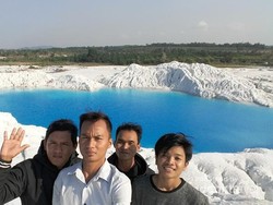 Ternyata Bangka Punya Danau Kaolin Seperti di Belitung