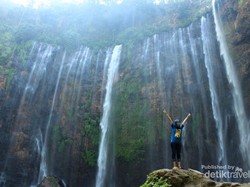 Terpesona Air Terjun Cantik di Lereng Semeru
