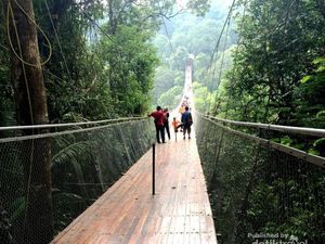 Uji Nyali di Jembatan Gantung Situ Gunung Sukabumi