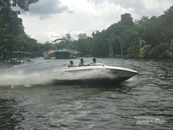 Wah, Kebun Binatang Ini Punya Wahana Speed Boat