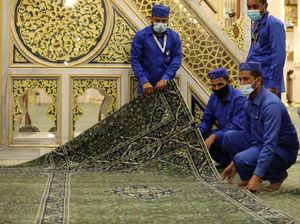 Hamparan Karpet Baru Digelar di Tempat Mustajabnya Doa, Raudhah Hamparan Karpet Baru Digelar di Tempat Mustajabnya Doa, Raudhah