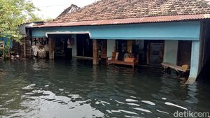 Penampakan Banjir di Kudus yang Berwarna Hitam dan Berbau