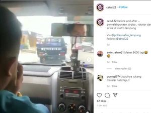 Nekat! Pemobil Pakai Strobo Ngaku Anggota Reskrim, Minta Jalan Pula
