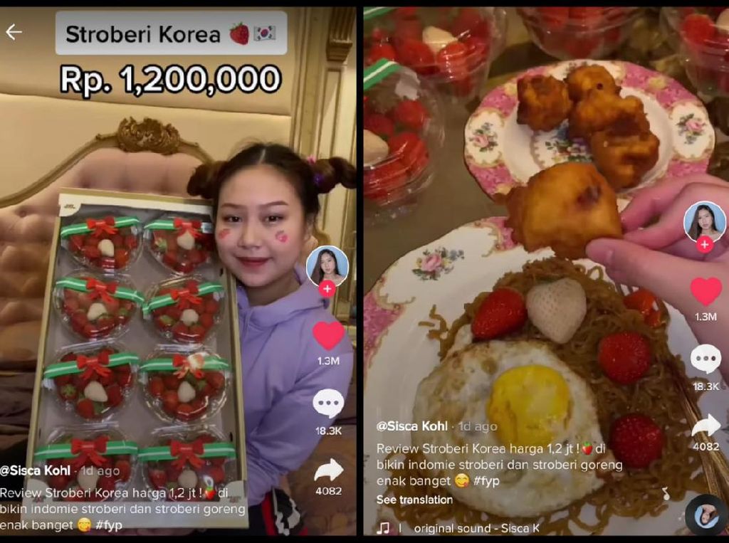 Beli Stroberi Korea Rp 1,2 Juta, Netizen Ini Bikin Indomie Stroberi!
