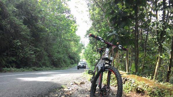 Asyiknya Bersepeda ke Curug Setawing di Kulon Progo