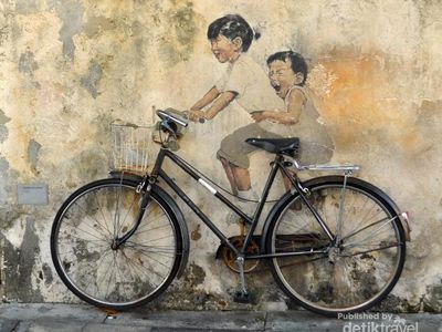 Begini Penampakan Street Art Keren di Penang, Malaysia