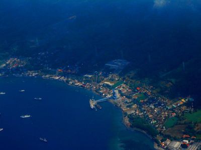 Cantiknya Banyuwangi dari Jendela Pesawat
