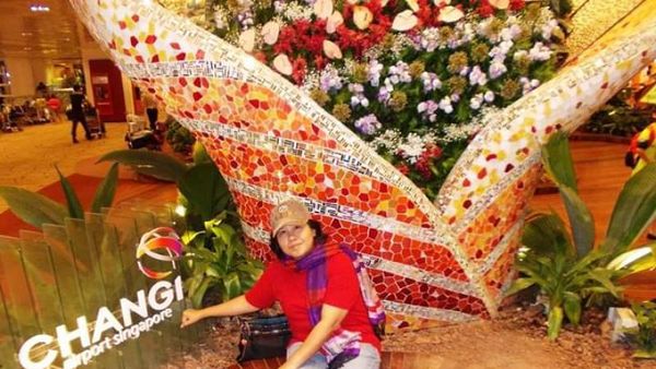 Cantiknya Taman Mungil Bandara Changi Singapura