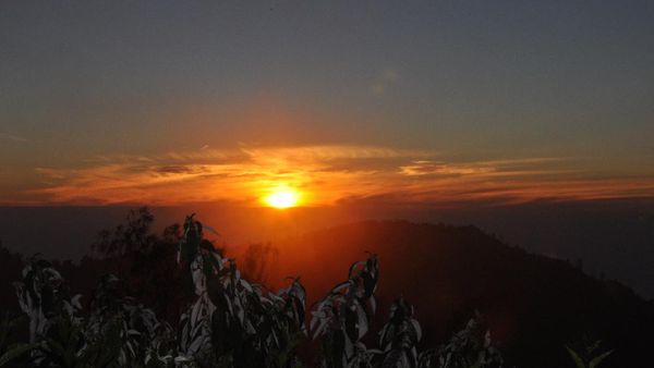Disinari Cahaya Surgawi di Puncak Bromo