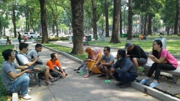 Enaknya Taman Kota di Ho Chi Minh