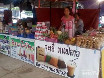 Foto: Serunya Menjelajah Pasar Sore Luang Prabang di Laos