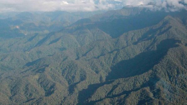 Indahnya Alam Mimika dari Ketinggian 14.000 Kaki