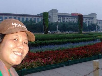 Indahnya Taman Bunga Penghias Lapangan Tiananmen Beijing
