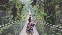 Jembatan Gantung yang Hits Sampai Air Terjun Cantik di Sukabumi