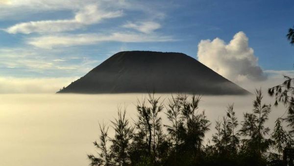 Ketika Gunung Bromo Terlihat Seperti Negeri di Atas Awan