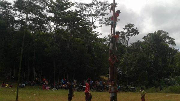 Lomba Panjat Pinang, Keceriaan dari Cianjur