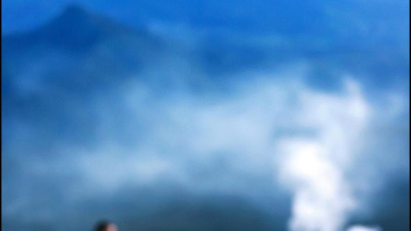 Matahari di Atas Gunung Gede, Lukisan Nyata Keindahan Alam