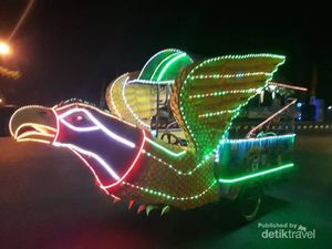 Mudik ke Lampung, Paling Asyik Main Odong-odong