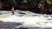 Pacu Adrenalin di Air Terjun Bertingkat Kandua Raya