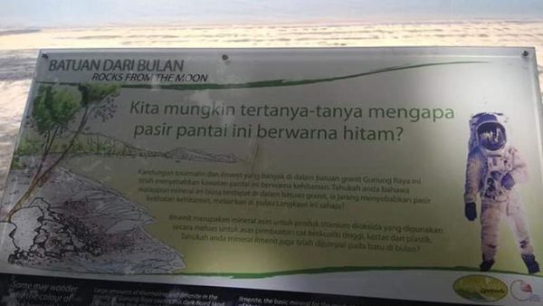 Pantai Pasir Hitam Langkawi Yang Unik