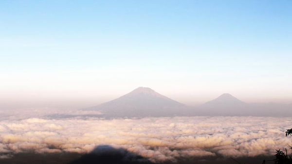 Penampakan Lautan Awan Menakjubkan di Gunung Andong, Magelang