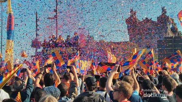 Pengalaman Tiada Dua, Merasakan Pesta Juara Barcelona