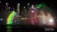 Pertunjukan Air Mancur Keren di Marina Bay Sands, Singapura