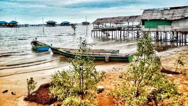 Pesona Pantai Tenggayun di Pesisir Barat Bengkalis