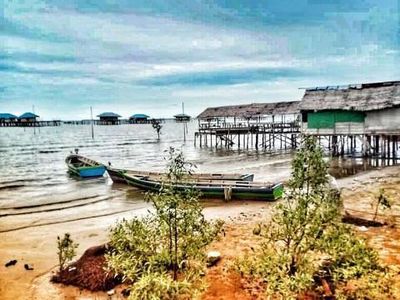 Pesona Pantai Tenggayun di Pesisir Barat Bengkalis
