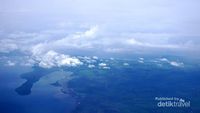Potret Panorama Indah Bali dari Pesawat
