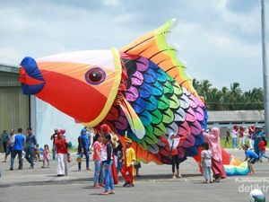 Saat Ratusan Layang-layang Cantik Hiasi Langit Pulau Natuna