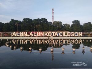 Seperti Ini Cantiknya Alun Alun Kota Cilegon di Pagi Hari