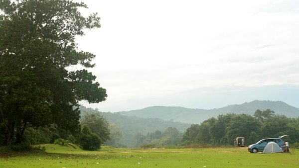 Seru! Camping dan Nikmati Air Terjun 7 Tingkat di Desa Gema, Riau