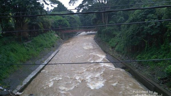 Spot Foto Memantau Tinggi Air Kali Ciliwung