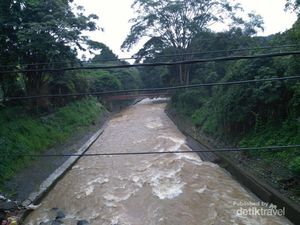 Spot Foto Memantau Tinggi Air Kali Ciliwung