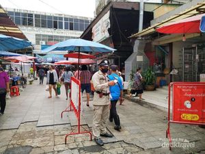 Suasana New Normal Pasar Tradisional Khon Kaen Thailand